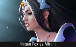 Megan Fox as Mirana Dota 2